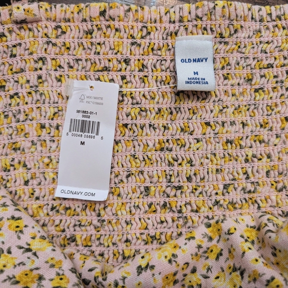 Old Navy Yellow Floral A-Line Sundress - Picture 4 of 4